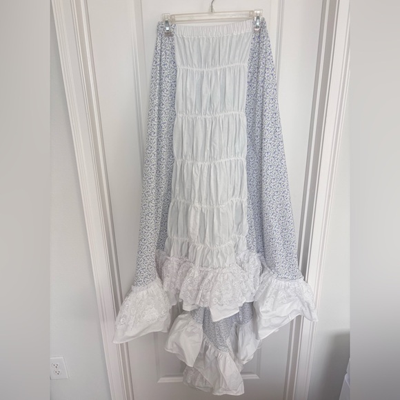 Recollections Dresses & Skirts - Recollections Renaissance TradWife Cosplay Floral Ruffled Skirt 100% Cotton